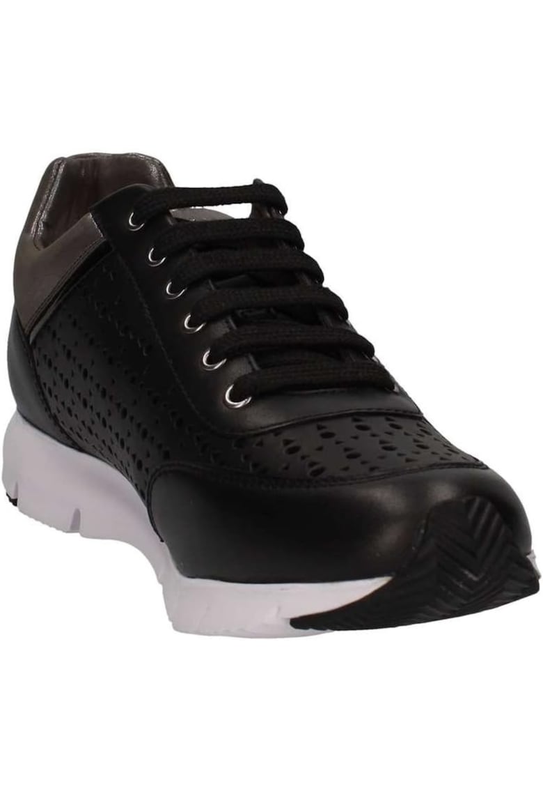Pantofi dama -  Piele naturala/Sintetic - Negru -