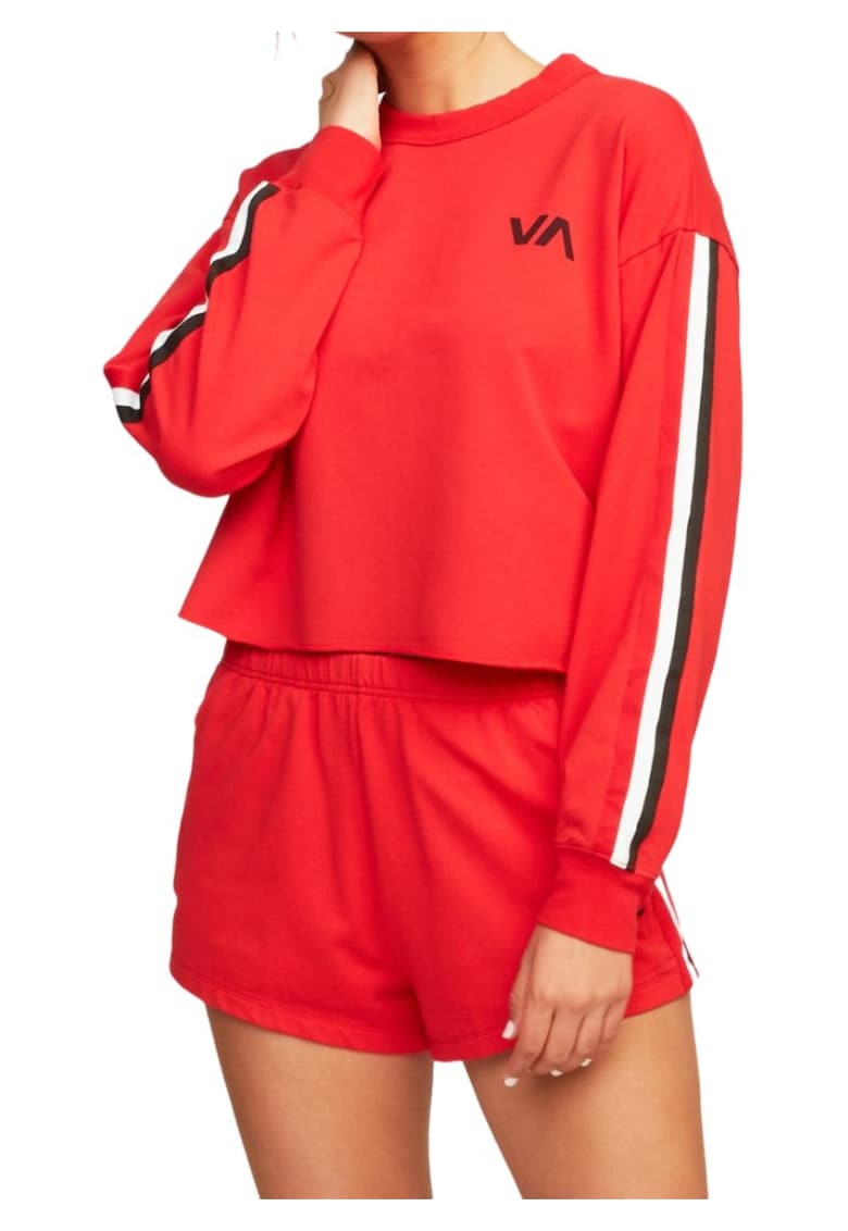 Bluza sport cu croiala crop Ringside -