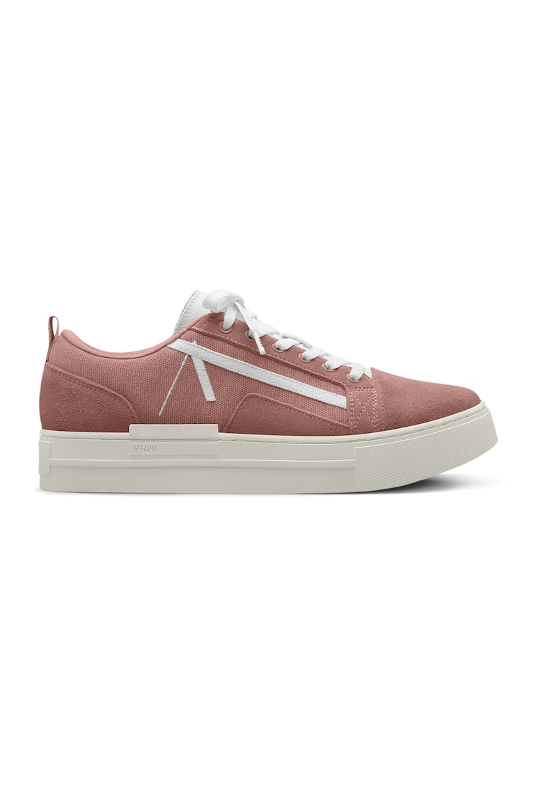 Pantofi sport dama -  Piele naturala/Textil - Roz - Roz