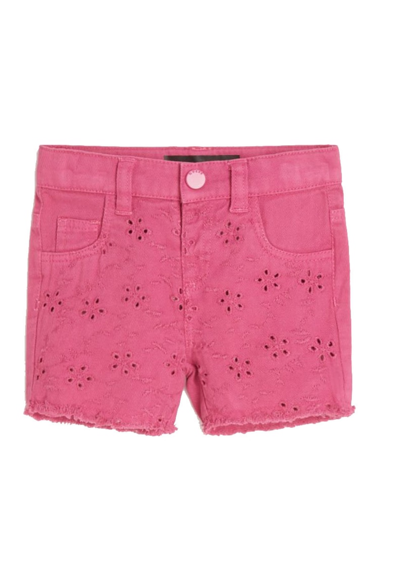 Pantaloni scurti din denim cu broderiedwqf - Rosu