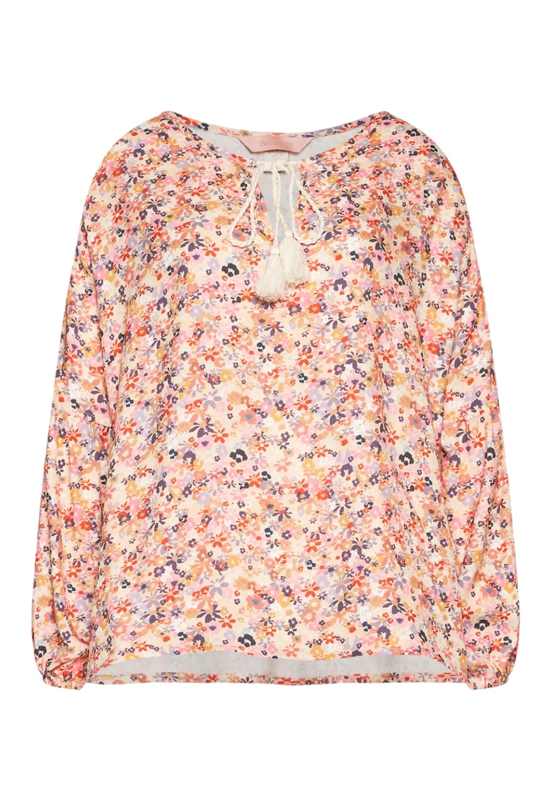 Bluza  Soso - stil Boho - florala - bej - Multicolor