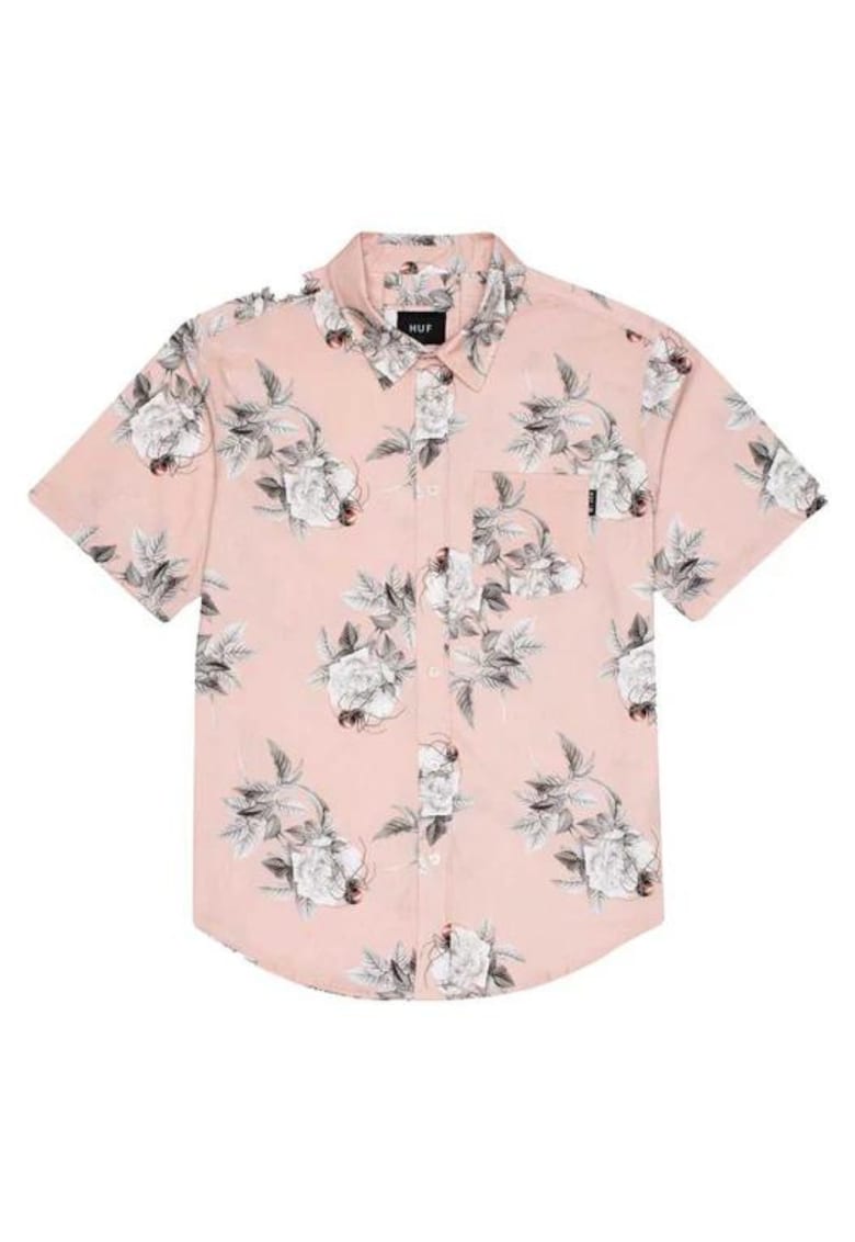 Camasa cu imprimeu floral si buzunar - Multicolor