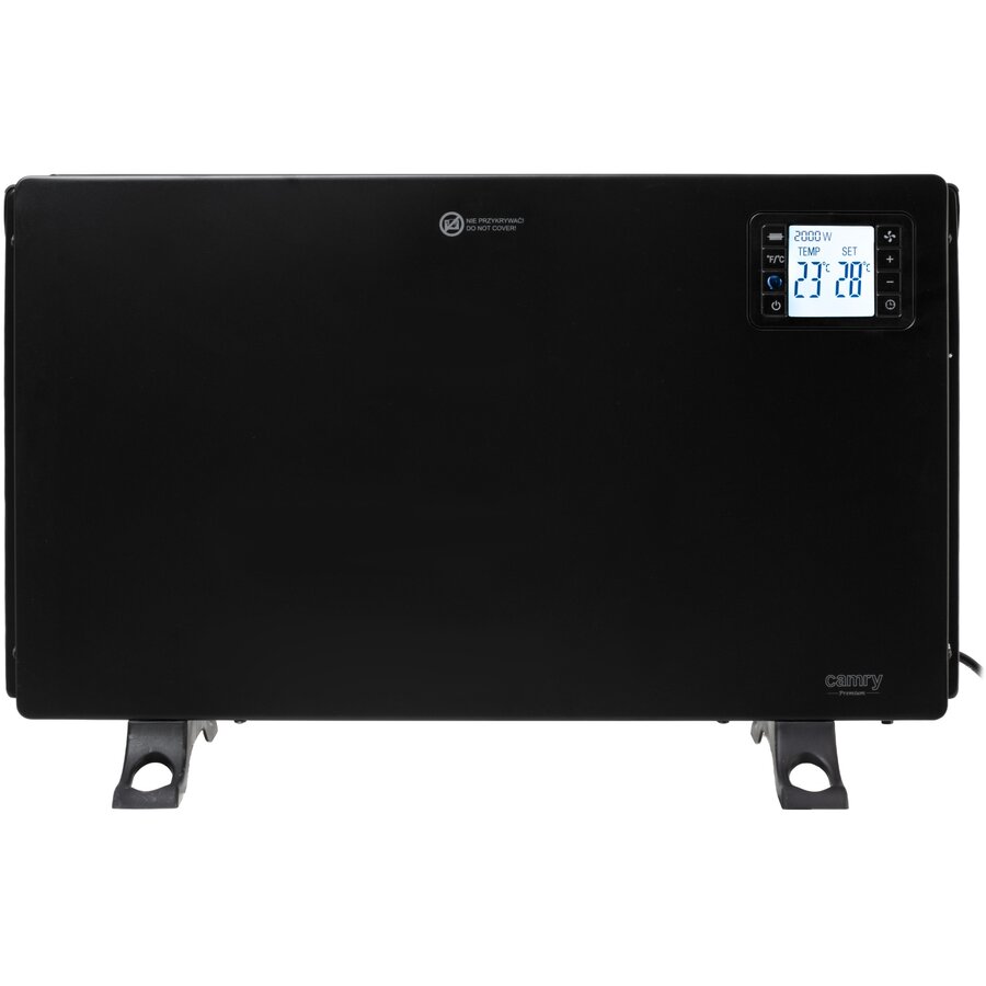 Radiator CR 7739b cu Ventilator LCD 3 Trepte 750/1250/2000W cu Telecomanda Negru