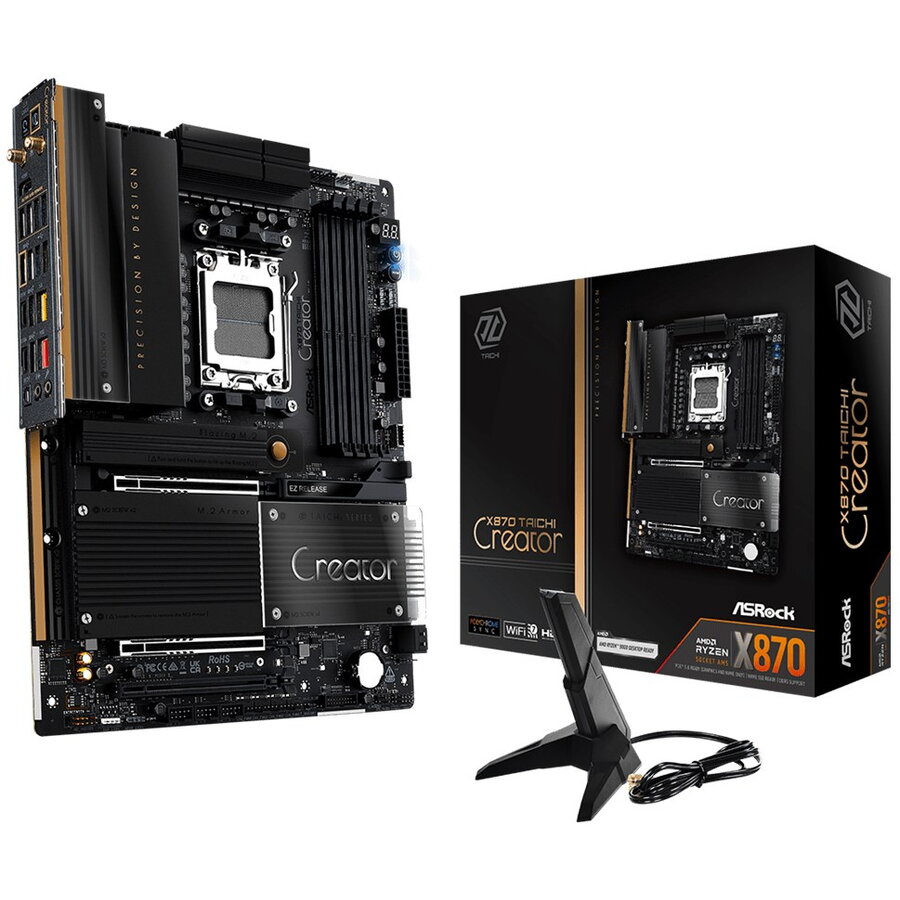 Placa de Baza X870 Taichi Creator AMD X870 Socket AM5 ATX