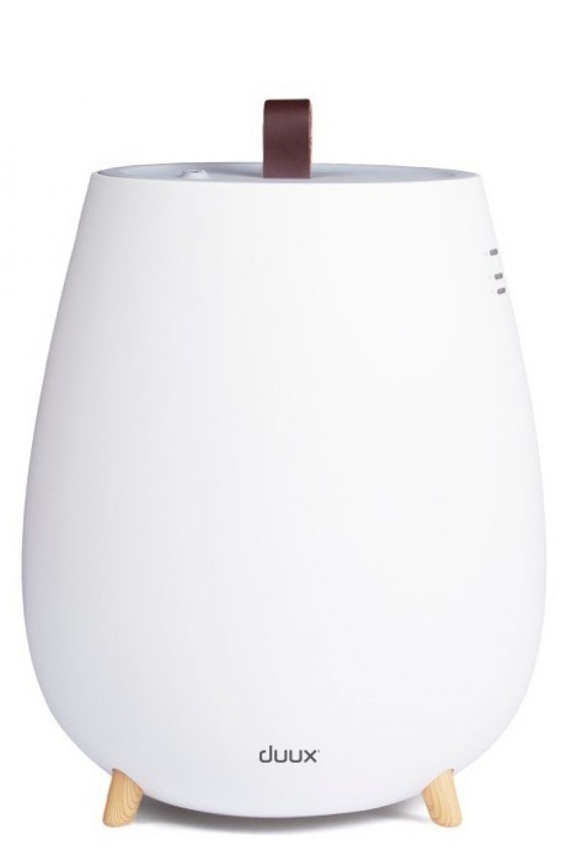 Umidificator si difuzor de aroma Duux Tag  Rata umidificare 250 ml/ora  Consum 12W/h  Capacitate umidificare 3l/zi  Pentru 30mp
