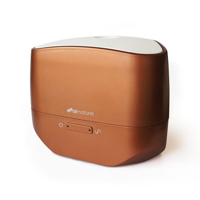 Difuzor de aroma ultrasonic Air Naturel Airom Cupru  Led Iluminare  Functie AromaWaveTM  Capacitate rezervor 110 ml