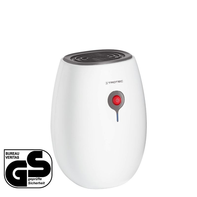 Dezumidificator cu tehnologie Peltier Trotec TTP2E  0 22l / 24h  Pentru spatii de 2-3 mp  Lampa de control  Consum redus