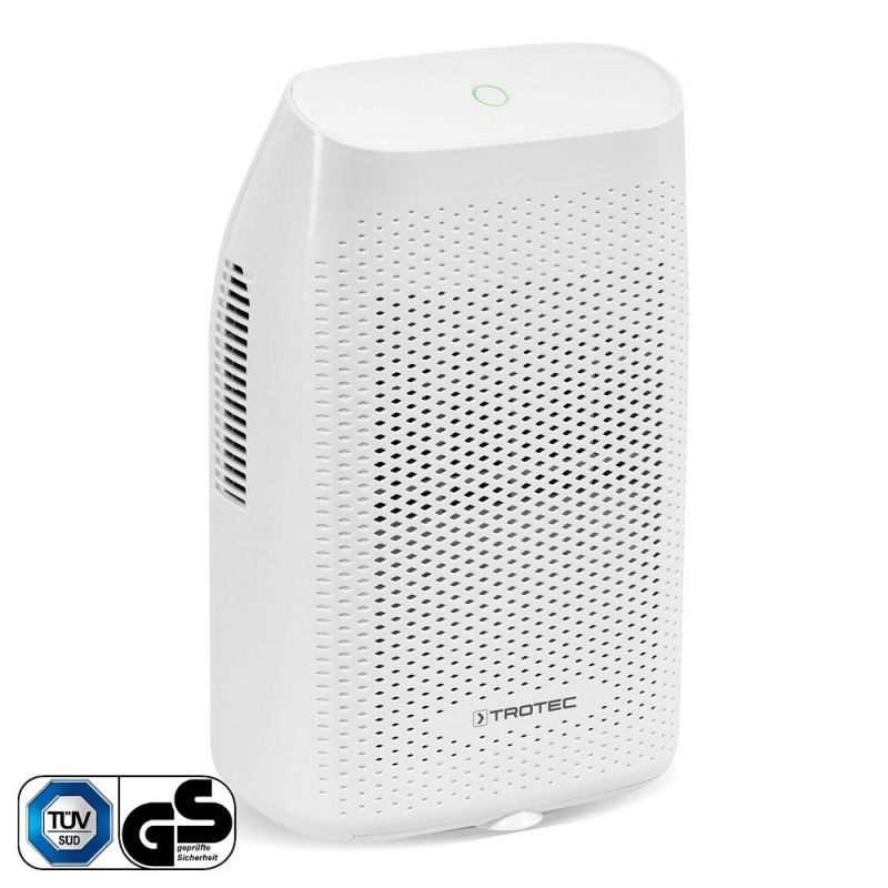 Dezumidificator cu tehnologie Peltier Trotec TTP10E  0 75l / 24h  Pentru spatii de 6-7 mp  Lampa de control  Consum redus