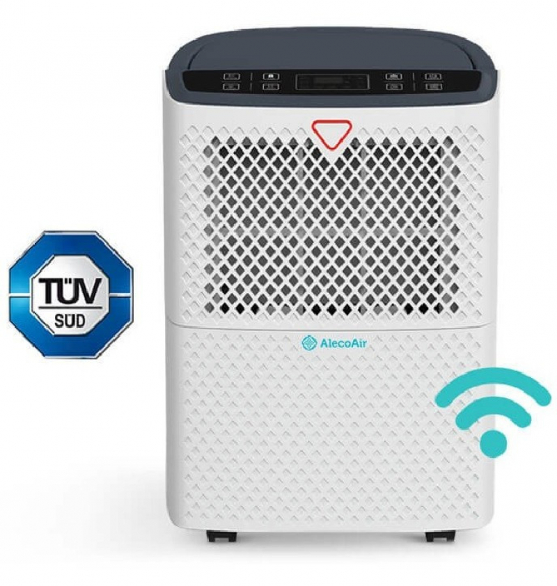 Dezumidificator AlecoAir D12 HOME 12 l /24h  WiFi  Uscare Rufe  Display digital  Higrostat  Timer  Debit 100 mc/h