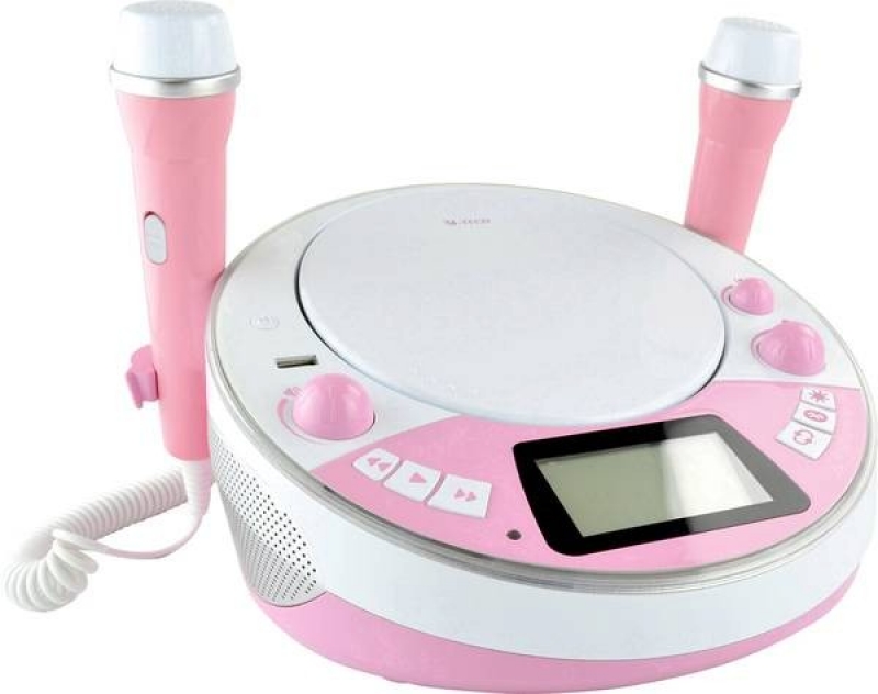 Karaoke copii X4 Tech Bobby Joey Rose  2 Microfoane  Functie Karaoke  Difuzoare stereo