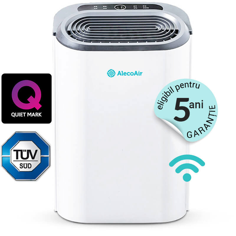 Dezumidificator si purificator cu consum redus de energie AlecoAir D16 PURIFY  16 l /24h  WiFi  HEPA  Ionizare  Uscare Rufe