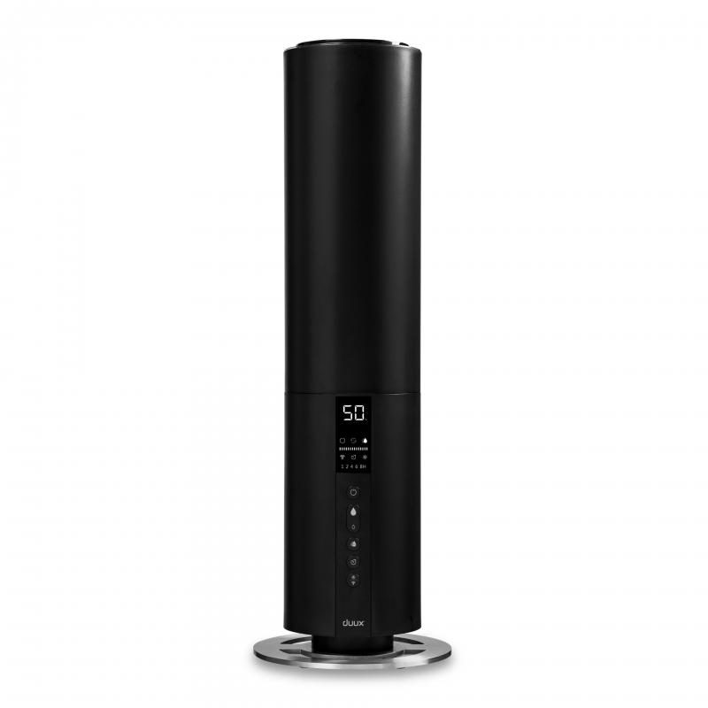 Umidificator DUUX Beam Black  WiFi  Aromaterapie  Rata umidificare 350 ml/h  Pentru 40 mp