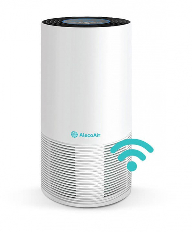 Purificator de aer AlecoAir P40 SMART  Wi-Fi  Lampa UV  TRUE HEPA si Carbune Activ  Functie Ionizare