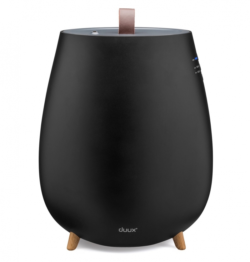 Umidificator si difuzor de aroma Duux Tag Black  Rata umidificare 250 ml/ora  Consum 12W/h  Pentru 30mp