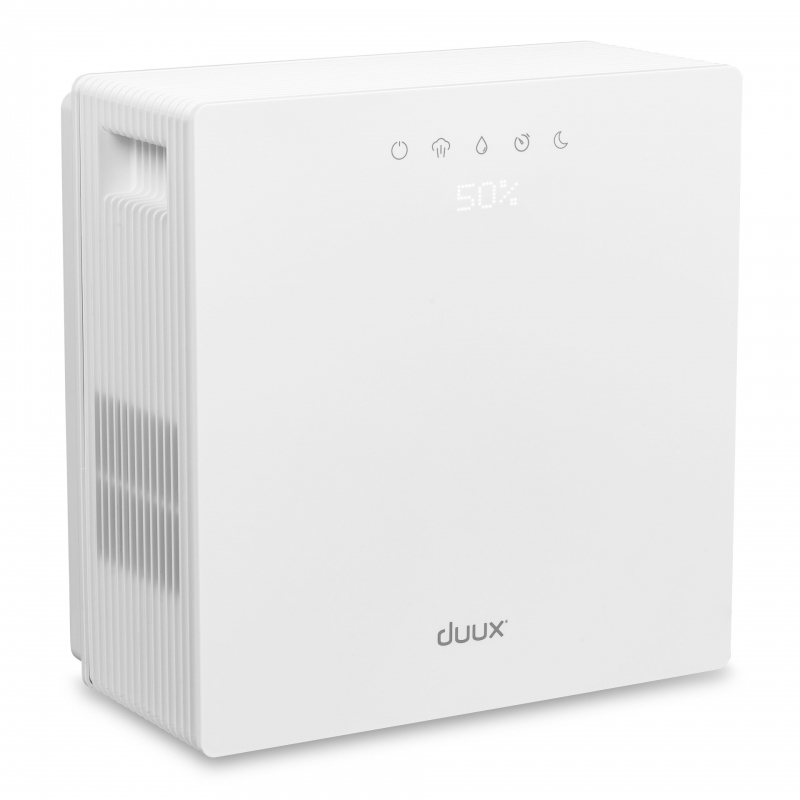 Spalator de aer  purificator si umidificator Duux Motion  Filtru de Carbon Activ  Pentru 40mp  Higrostat  Timer  Silentios