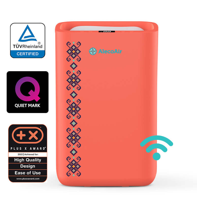 Dezumidificator AlecoAir D13 TRADITION RUBIN  WiFi 13L/zi  pentru 25mp  Timer  Sleep  Child Lock