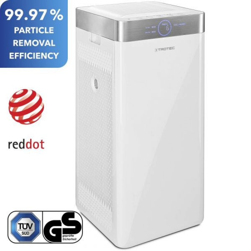 Purificator de aer Trotec AirgoClean 200E  Filtru True HEPA  pentru 66 mp  Ionizare  Indicator calitate aer