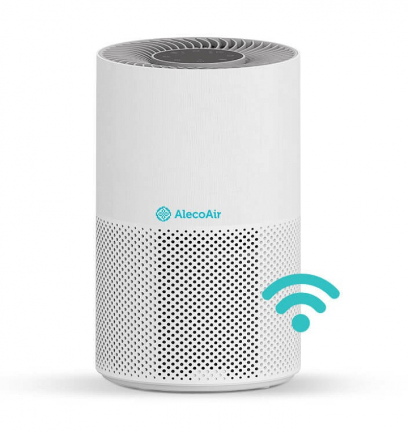 Purificator de aer AlecoAir P30 SILK  Wi-Fi  Lampa UV-C  Filtru True HEPA si Carbune Activ  Functie Ionizare