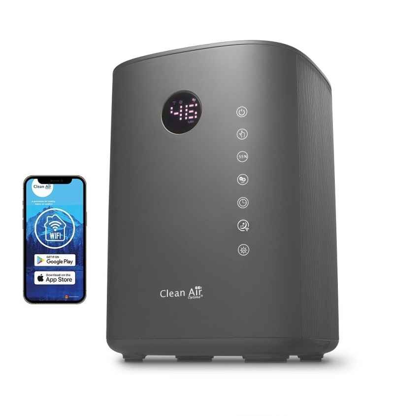 Umidificator si purificator Clean Air Optima CA605T   WiFi  Difuzor de arome  Lampa UV-C  Ionizare  Display  Timer