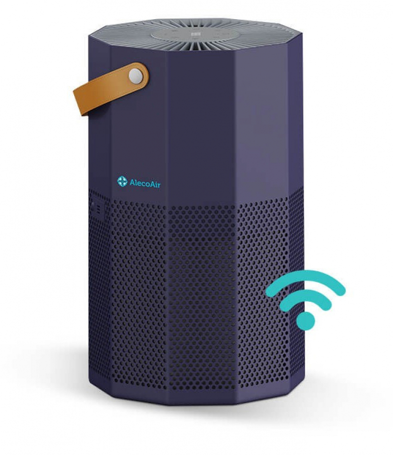 Purificator de aer AlecoAir P50 ROUBIQ  Wi-Fi  Lampa UV-C  Filtru True HEPA si Carbune Activ  Ionizare  PM 2.5