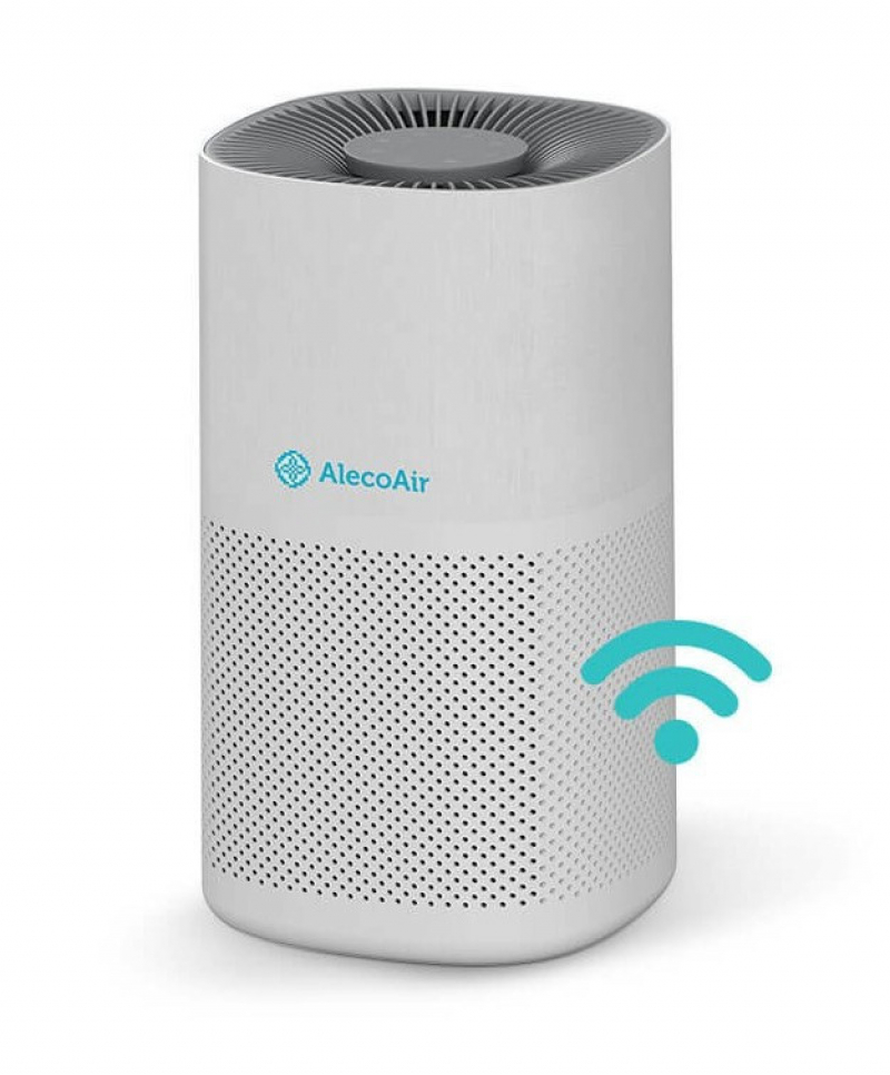 Purificator de aer AlecoAir P45 SILK  Wi-Fi  Lampa UV-C  Filtru True HEPA si Carbune Activ  Functie Ionizare