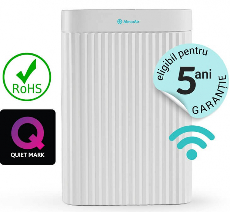 Dezumidificator si Purificator AlecoAir D16 ARIO 16 l /24h  WiFi  Lampa UV-C  Ionizare  TRUE HEPA + Carbon  Uscare Rufe