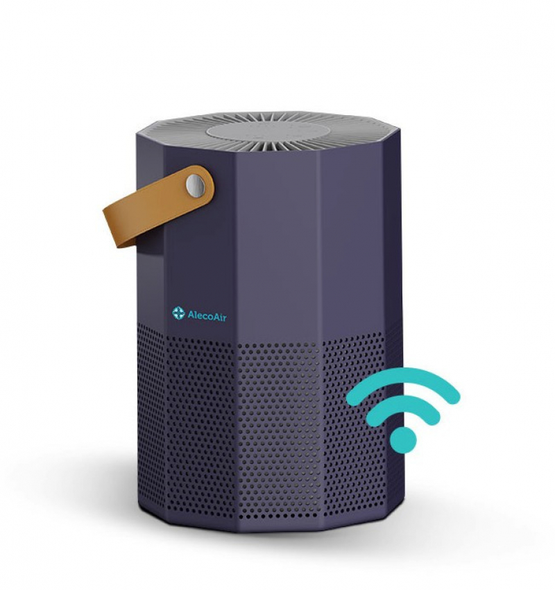 Purificator de aer AlecoAir P15 ROUBIQ  Wi-Fi  Lampa UV-C  Filtru True HEPA si Carbune Activ  Ionizare  PM 2.5