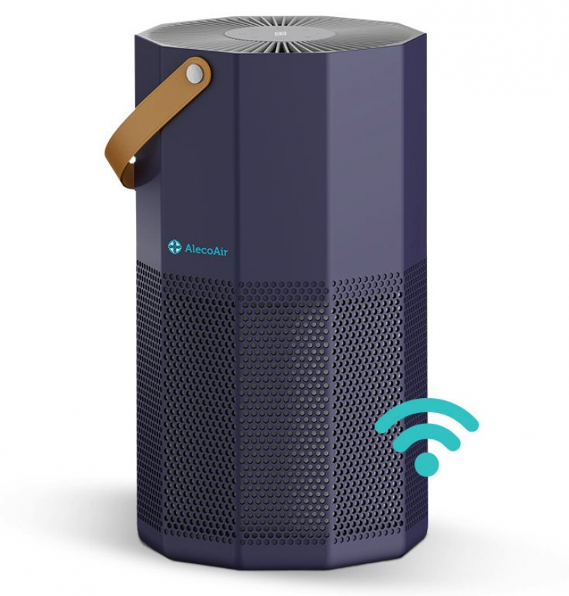 Purificator de aer AlecoAir P70 ROUBIQ  Wi-Fi  Lampa UV-C  Filtru True HEPA si Carbune Activ  Ionizare  PM 2.5