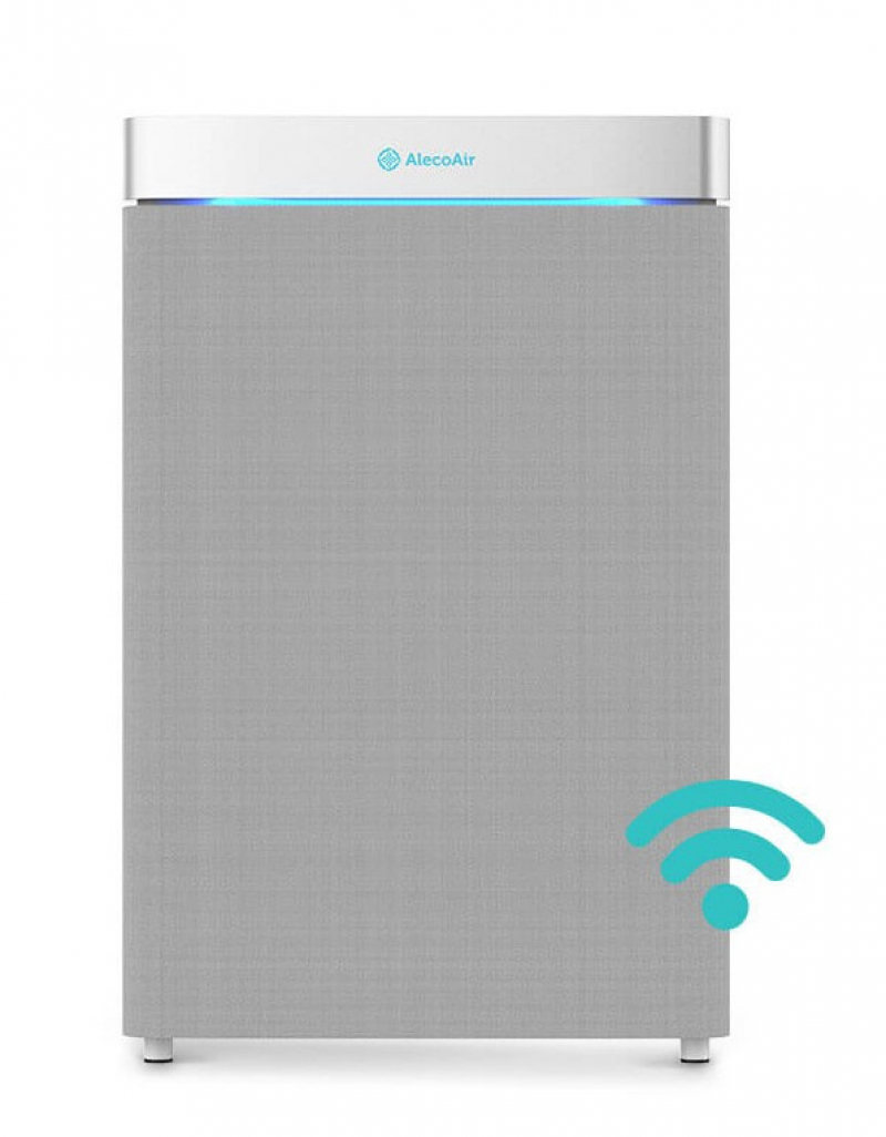 Purificator si umidificator AlecoAir PU55 Humino  WiFi  Capacitate umidificare 1000 ml/h  True HEPA  Lampa UV-c  Plasma  Senzor