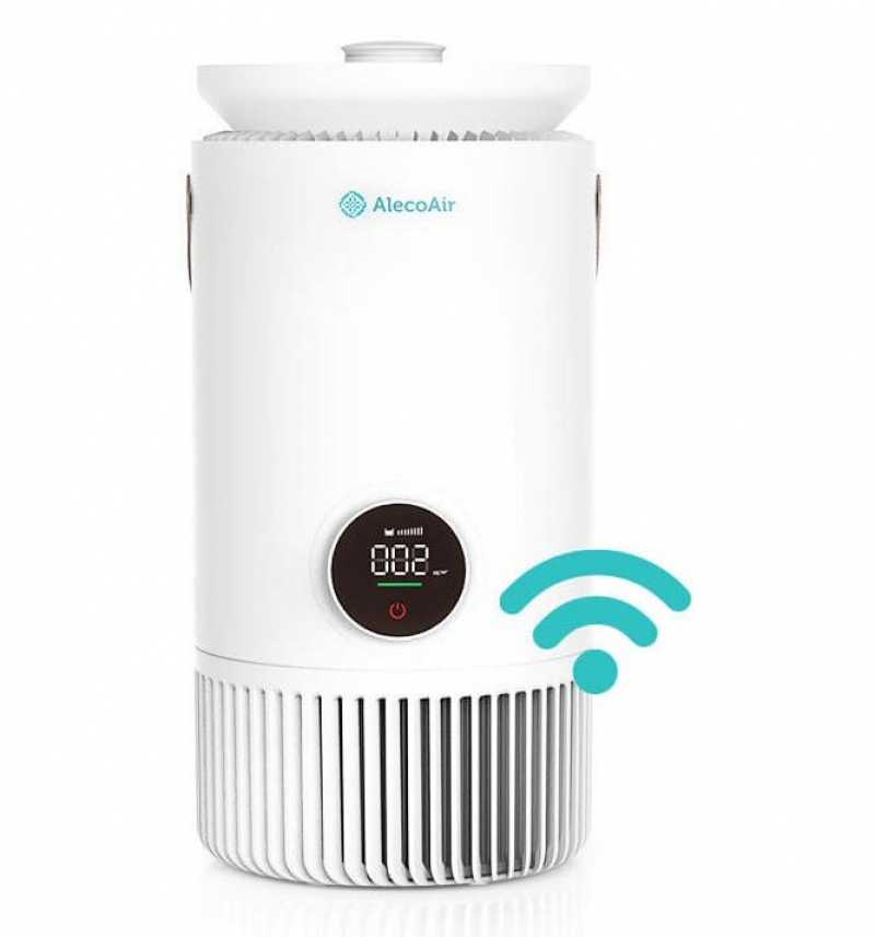Purificator si umidificator AlecoAir PU50 Nuo  WiFi  Capacitate umidificare 600 ml/h  True HEPA  Lampa UV-c  Ionizare  PM 2.5