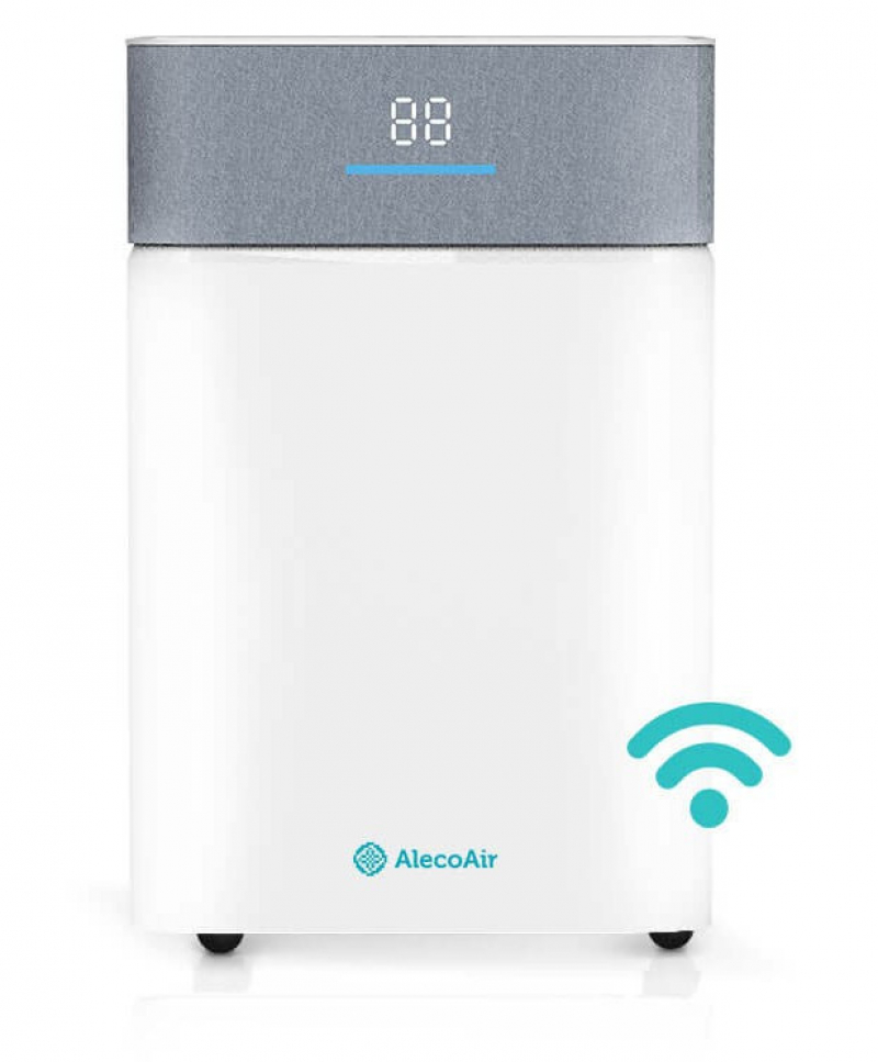 Dezumidificator AlecoAir D20 Fabric  Wi-Fi  20 L/ zi   Uscare Rufe  Ionizare  Display digital  FanStop  Indicator color