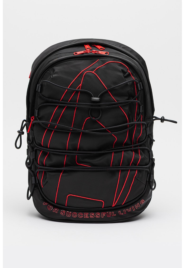 Rucsac unisex cu compartimente multiple Tech-D X - Rosu/Negru