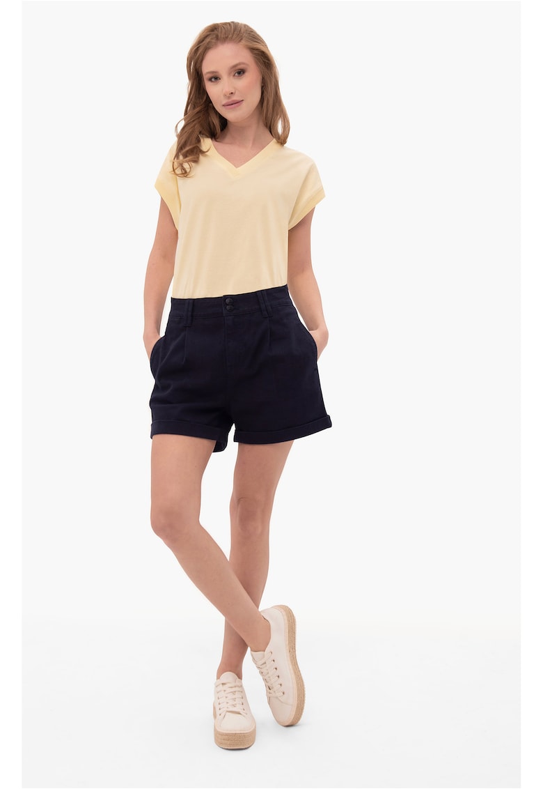 Pantaloni scurti din denim  E-Candy pentru femei - bleumarin inchis - Bleumarin inchis