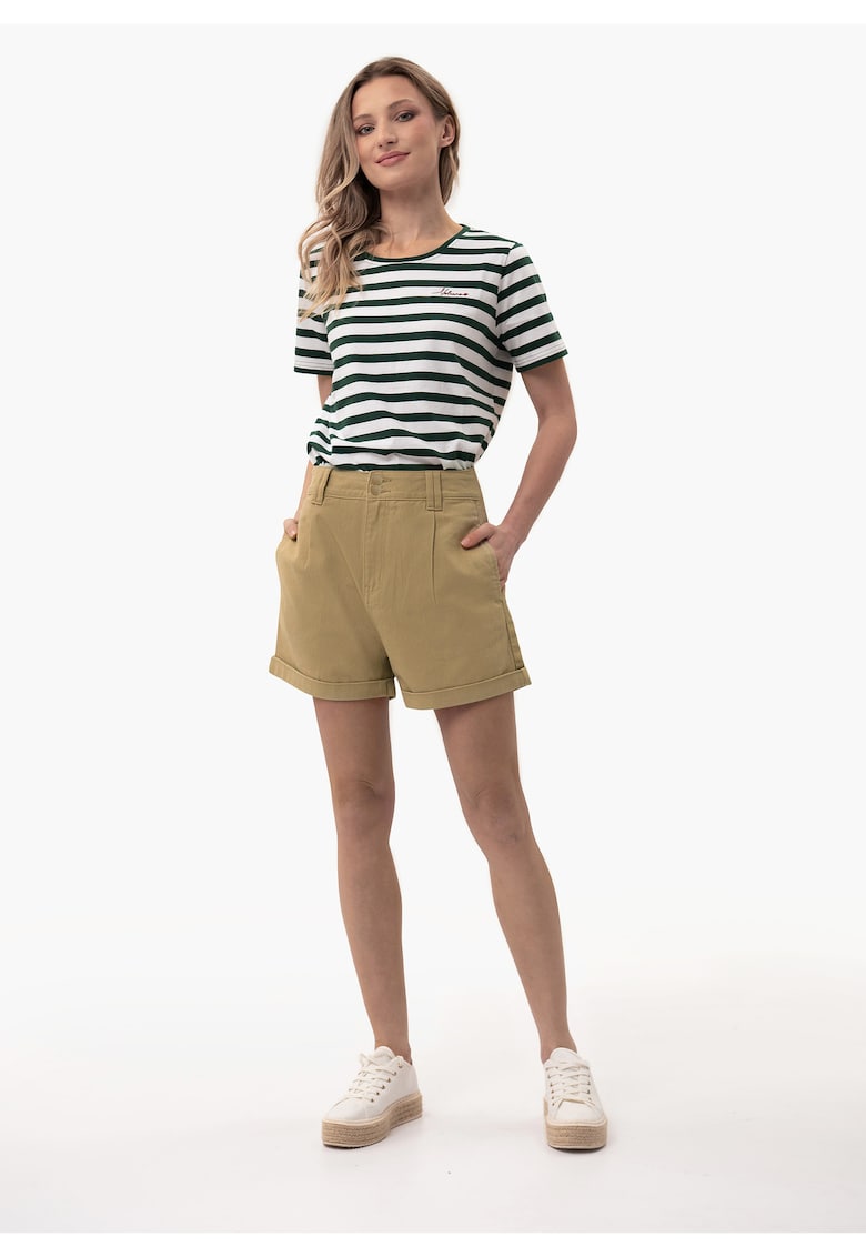 Pantaloni scurti din denim  E-Candy pentru femei - bej - Bej