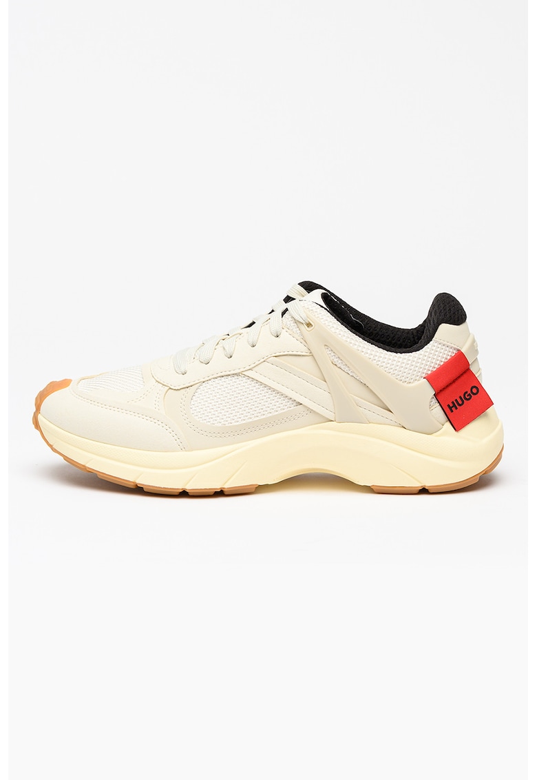 Pantofi sport cu insertii din plasa GO2 - Bej deschis