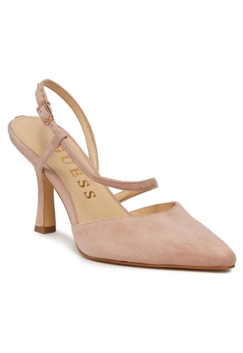 Pantofi eleganti cu toc  Piele naturala - Bej -