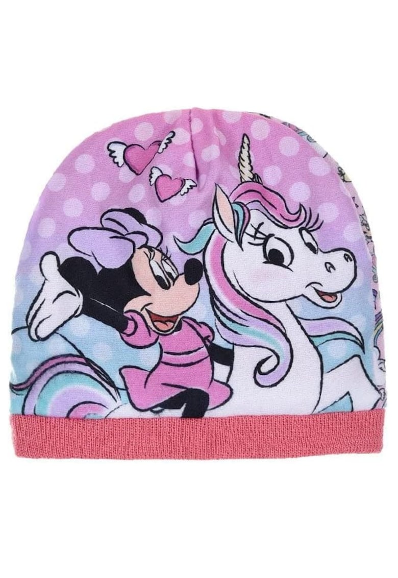 Caciula de iarna pentru fetite -  Minnie Mouse - roz - 54