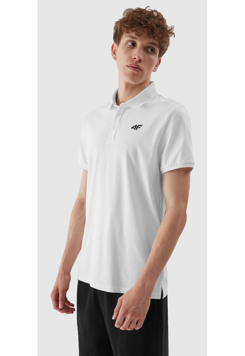 Tricou polo barbati  Bumbac - Alb -