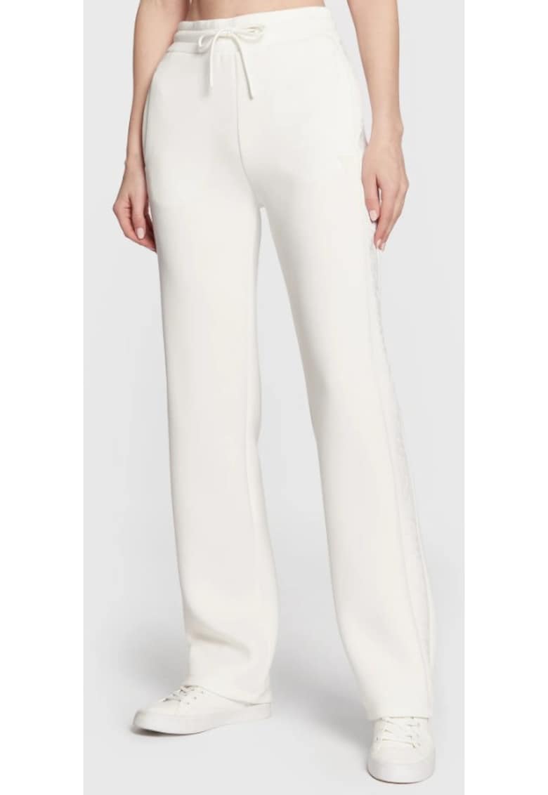 Pantaloni dama  Sintetic - Alb -