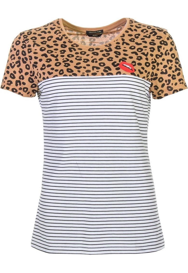 Tricou dama -  Bumbac - Multicolor -