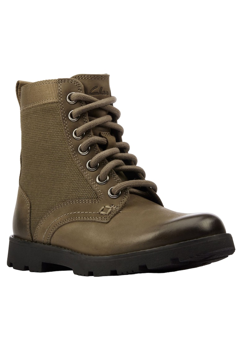 Ghete din piele cu fermoar Chard -