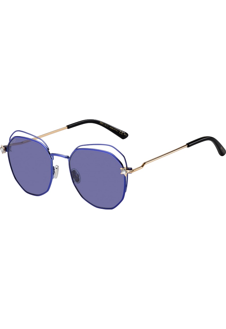 Ochelari de soare dama -  Inox - 54 x 19 x 150 mm - Mov/Auriu