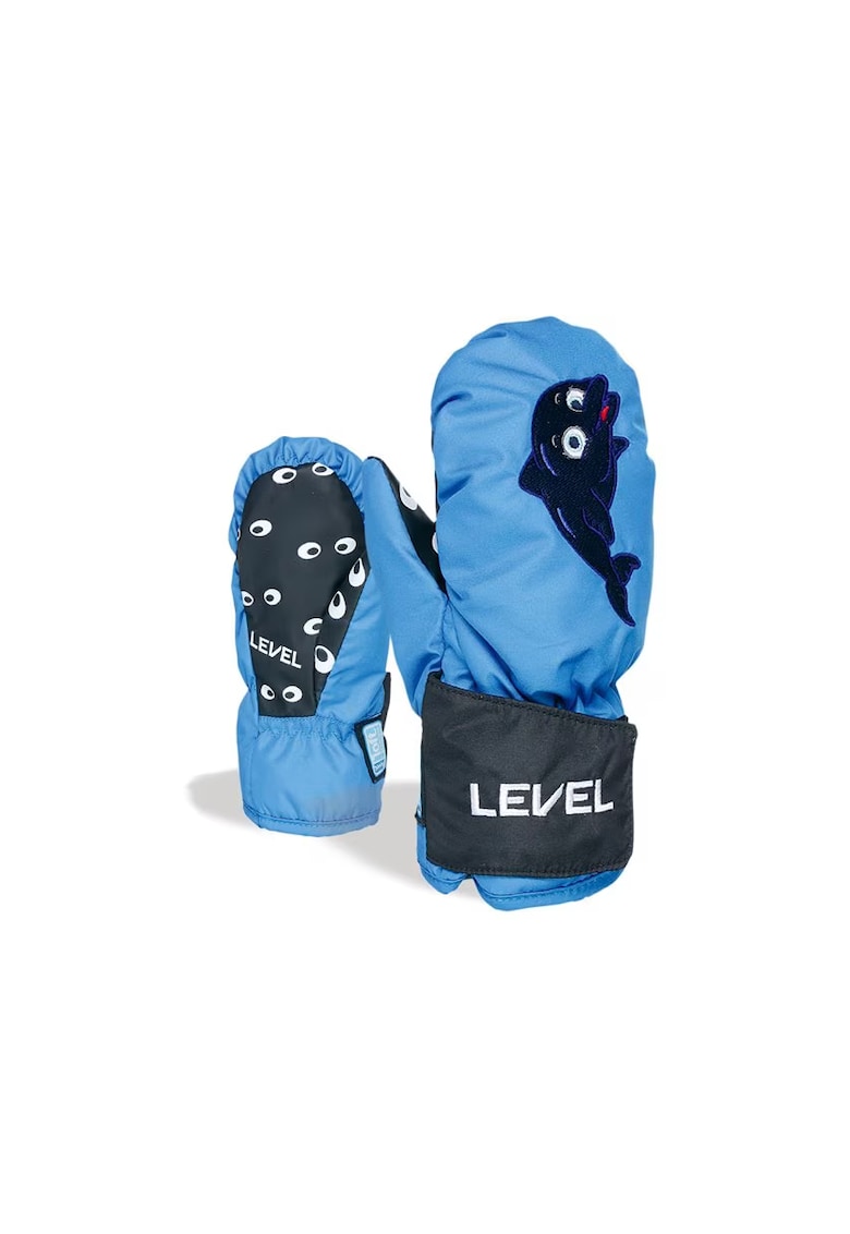 Manusi ski copii - Level - Poliester - 1-2 ani - Albastru/Negru -