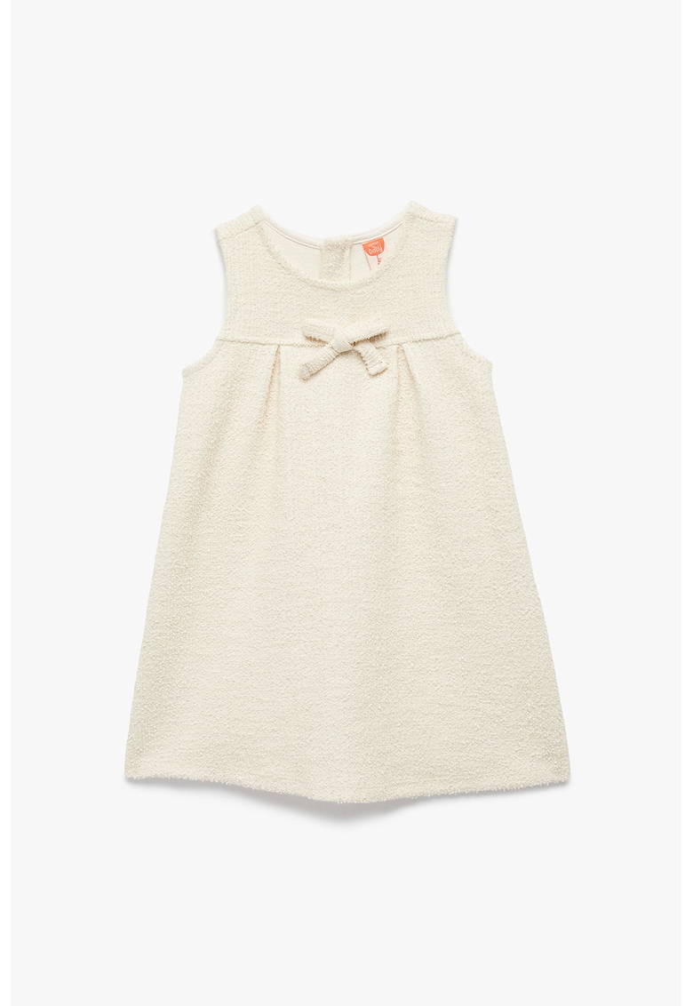 Rochie scurta cu decolteu rotund - Bej