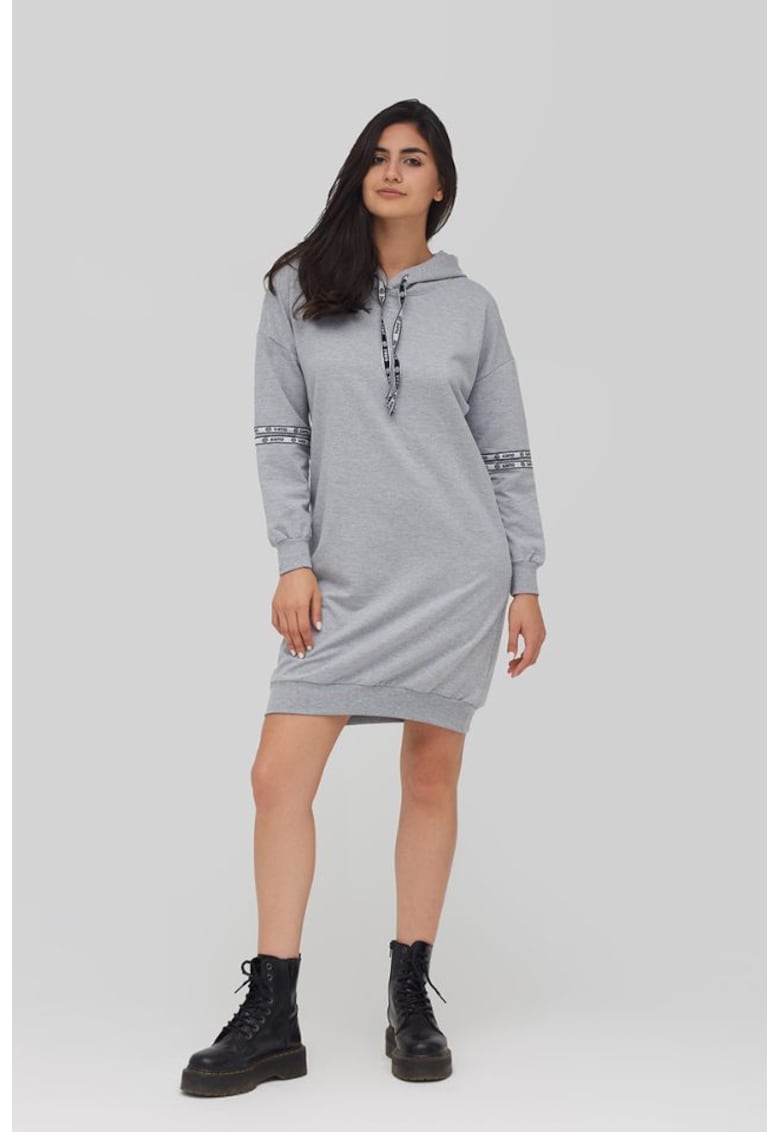 Rochie tip Hanorac - Bumbacel - Gri