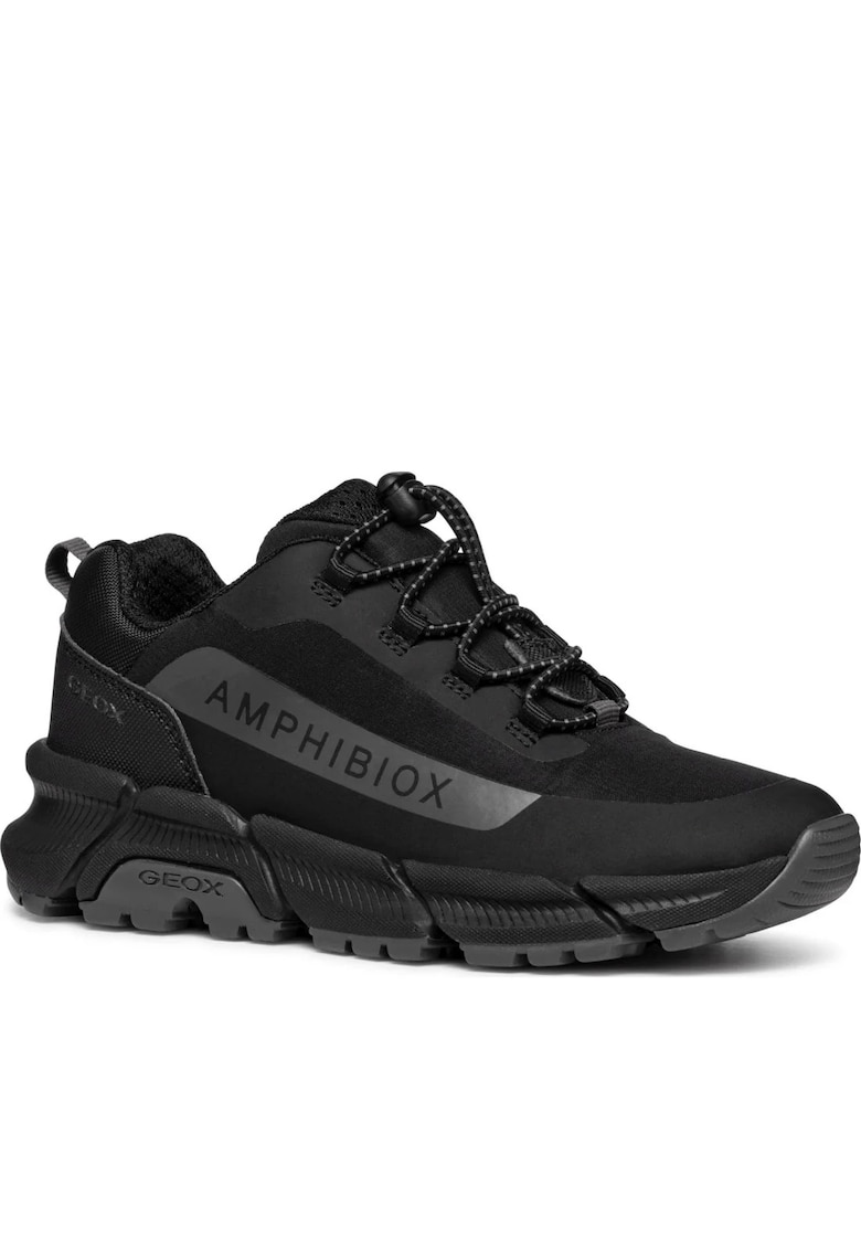 Pantofi baieti J46LCC 0FU50 C0005 -  Sintetic - Negru -