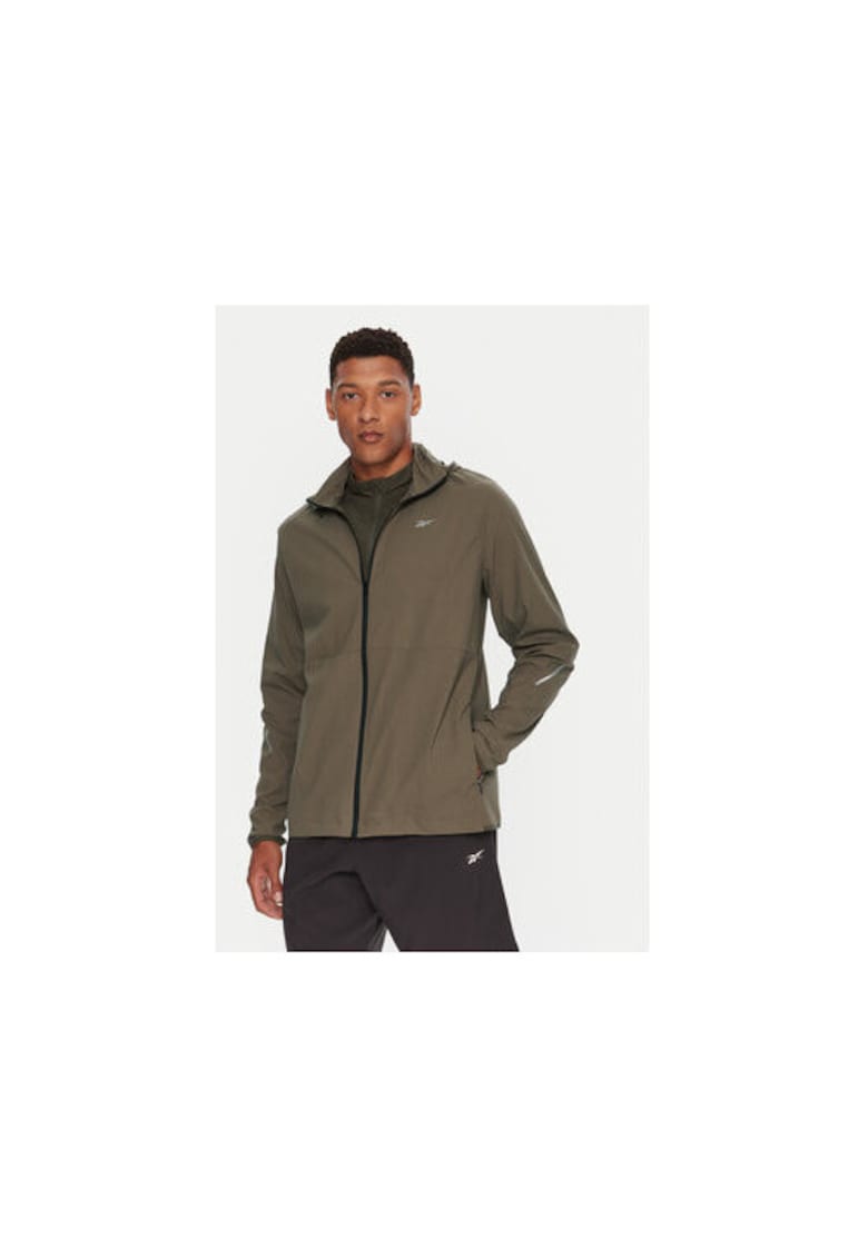Jacheta sport barbati -  verde - poliamida si elastan -