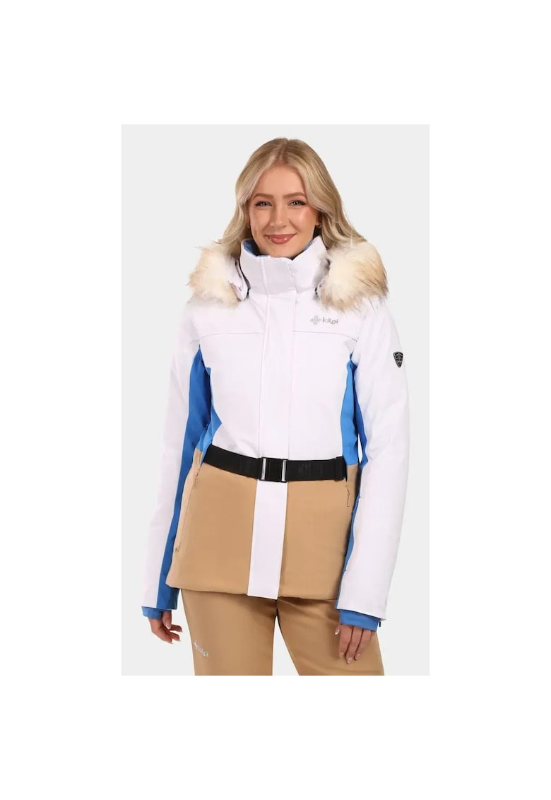 Geaca ski sau snowboard  Carrie - Alb - Femei - Alb/Maro/Albastru