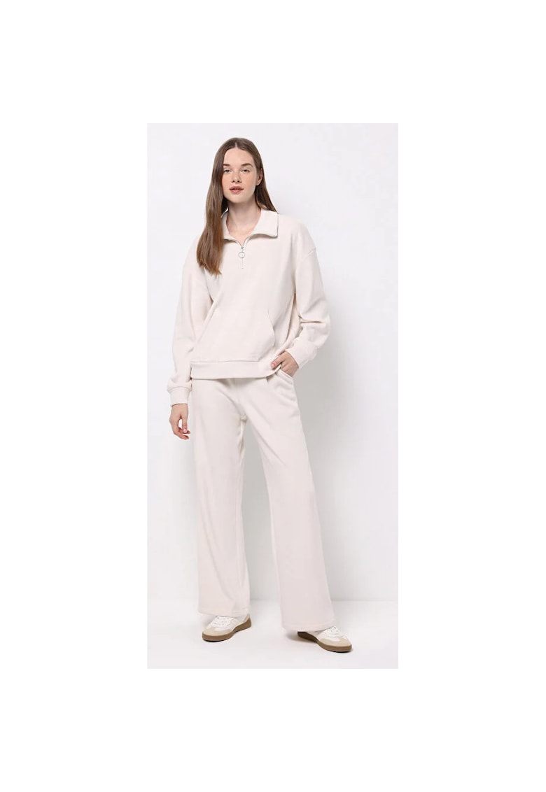 Pantaloni Sport Dama  Ecru Regular Fit 8684112952826