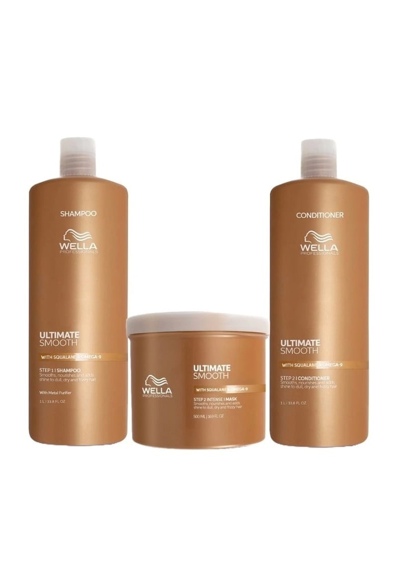 Pachet  Ultimate Smooth – Sampon - 1000 ml + Balsam - 1000 ml + Masca - 500 ml